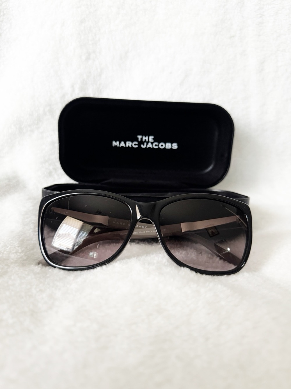 Marc by Marc Jacobs Women’s MMJ 465/S Black Gray Sunglasses